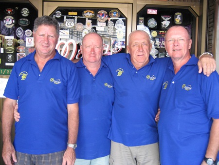 (Left to right): Neville, Terry C, JJ and Dan M.